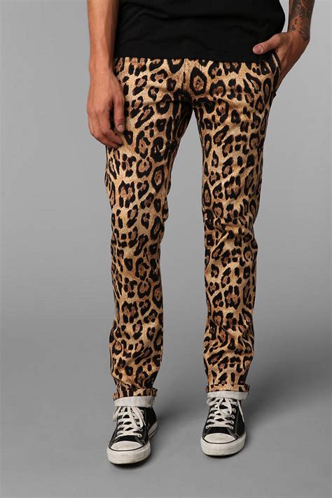 leopard print pants mens